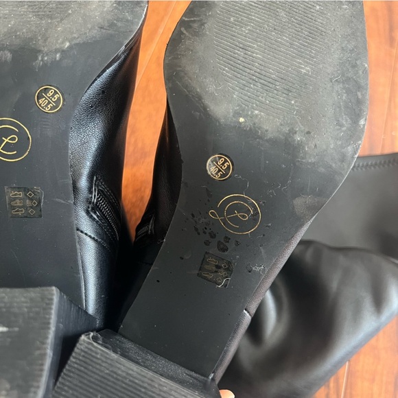 CHINESE LAUNDRY Mary Dress Boot Heeled Block Heel Boots Size 9.5 - Picture 7 of 8